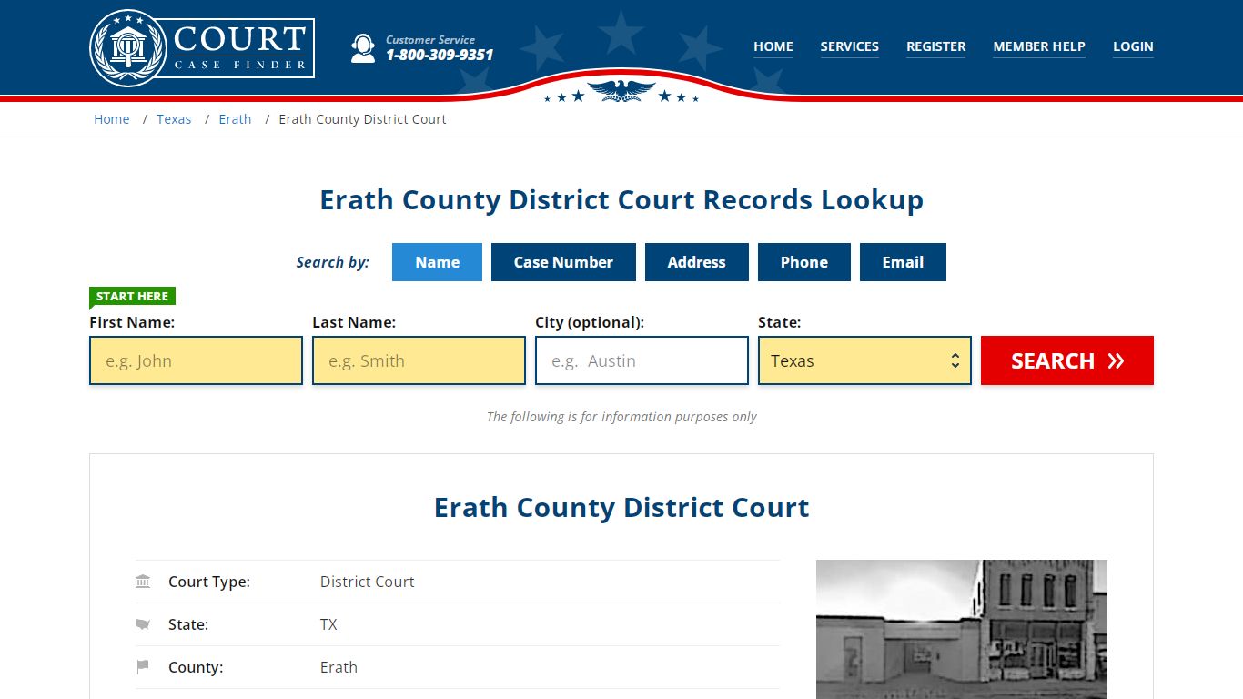 Erath County District Court Records Lookup - CourtCaseFinder.com